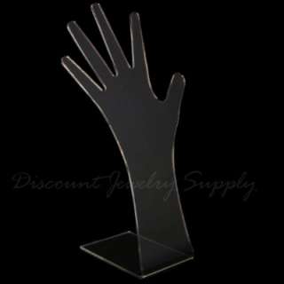 Acrylic Clear Tall Hand Necklace/Glove Display Stand  