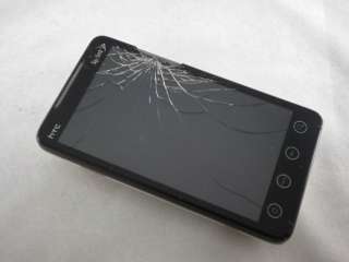 WHITE SPRINT HTC EVO 4G 8MP ANDROID WIFI PHONE *CLEAR ESN* *CRACKS 