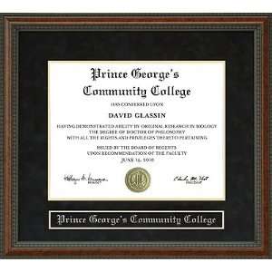  Prince Georges Community College Diploma Frame Sports 