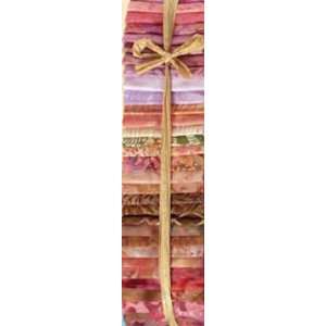  Cherry Bali Pops 2.5 Inch Batik Fabric Strips by Hoffman 