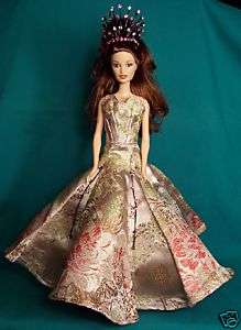   in Pink Satin Princess with Jeweled Crown, Barbie Doll Optional PR04
