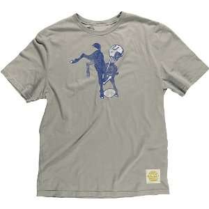 Indianapolis Colts Retro Sport Retro Logo Grey Super Soft T Shirt