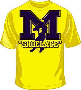 Denard Robinson Shoelace Michigan Football T Shirt  