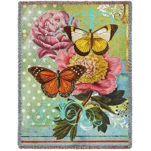  Botanical Coquette Tapestry Throw PC 6096 T