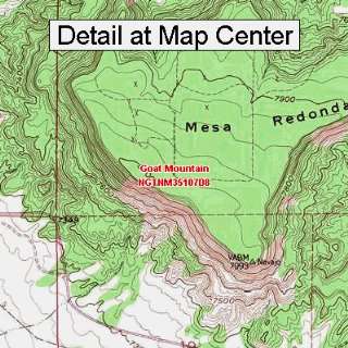  USGS Topographic Quadrangle Map   Goat Mountain, New 