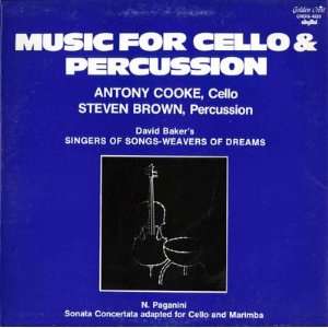  Music For Cello & Percussion Anthony / Steven Brown Cooke Music