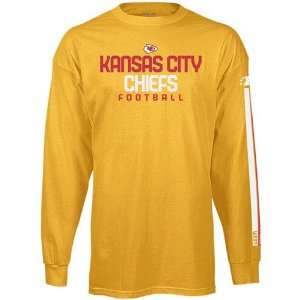  Reebok Kansas City Chiefs Gold Strongside Long Sleeve T 