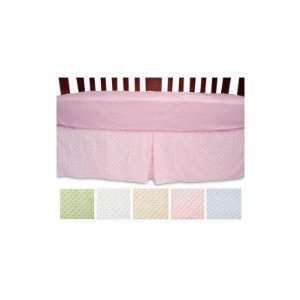 American Baby Company 170SS Heavenly Soft Minky Dot Crib Skirt Color 