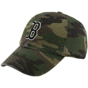   New Era Boston Red Sox Camo Clean Up Adjustable Hat