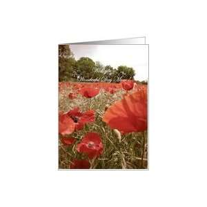  Mothers day card   red poppy flower Card Health 