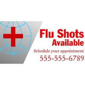  3x6 Vinyl Banner   Flu Shots Available with Appointment 