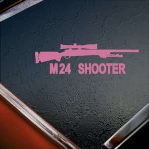  M24 SHOOTER Sniper Rifle M 24 Pink Decal Window Pink 