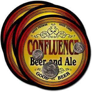  Confluence, PA Beer & Ale Coasters   4pk 