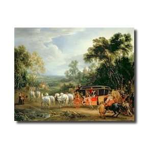 Louis Xiv 16381715 In His State Coach Giclee Print