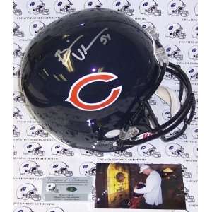  Brian Urlacher Autographed Helmet   Replica   Autographed 
