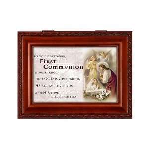   Garden First Communion Music Box Plays Amazing Grace