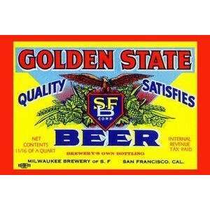  Vintage Art Golden State Beer   22565 3