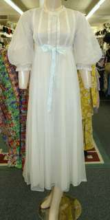 Vintage Gossard Artemis Gold Stripe Gown Robe Peignoir Set  