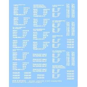   35 D Day Shipping Stencils (White) (For Shermans)