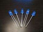 500 X 5mm Super Bright Blue Diffused Led diode