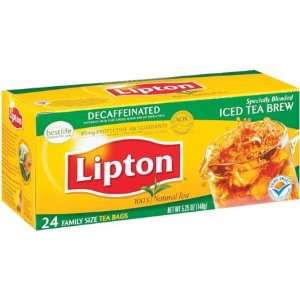Lipton Beverage Tea Bags Decaffeinated Specially Blended Iced Brew 