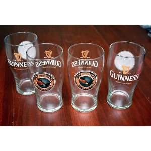  Set 4 Guinness beer 20 oz Pub tulip glasses Toucan NEW 