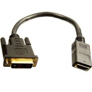  HDMI Female to DVI Male 10 inch Cable Electronics