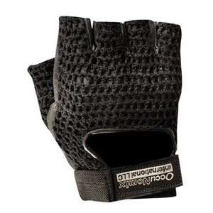  Small Fingerless Padded Mesh Back Leather Palm Lifters 