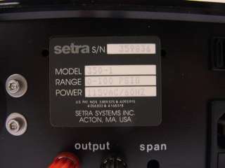 Setra 350 1 Digital Manometer Pressure Sensor 100 PSIG  