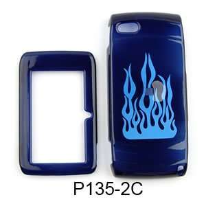  Sharp Sidekick 2009 (T Mobile) Trans. Blue Flame Hard Case 