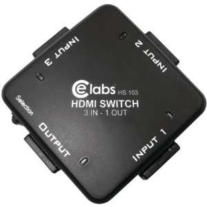  New  CE LABS HS103 3 IN, 1 OUT AUTO HDMITM SWITCHER 