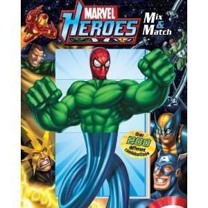  Marvel Heroes Mix & Match [Board book] Michael Teitelbaum Books