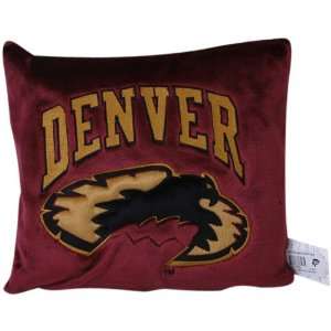  NCAA Denver Pioneers Crimson 15 Square 3D Plush Pillow 