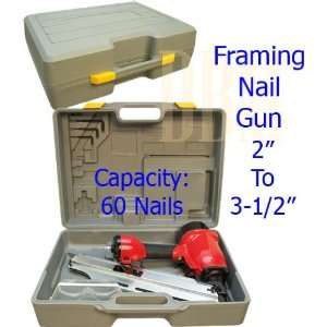  Framing Nail Gun Drives Ring Shank Nails 2 to 3 1/2 