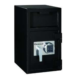 Solid Steel Depository Safe in Black by Sentry Safe #DH  