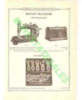 1899 Conover Portable Sewing Machine Antique AD  