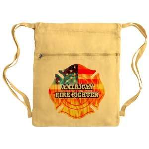  Messenger Bag Sack Pack Yellow American Firefighter 