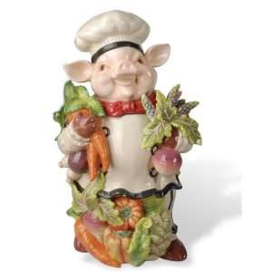  Kaldun & Bogle Bistro Couchon Chef Pig Cookie Jar Kitchen 