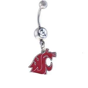  Washington State Cougars Sexy Belly Navel Ring Jewelry