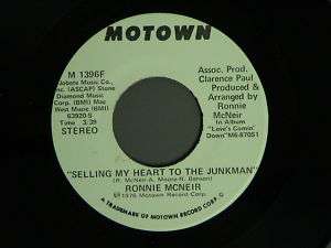 northern soul RONNIE McNEIR Selling My Heart To The DJ  