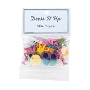   Dress It Up Embellishments   Glitter Tropical Arts, Crafts & Sewing