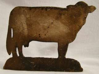   COUNTRY Milk COW Figural CAST IRON Dairy FARM Bovine DOORSTOP  