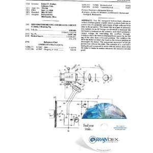  NEW Patent CD for SERVOMOTOR DRIVING AND BRAKING CIRCUIT 