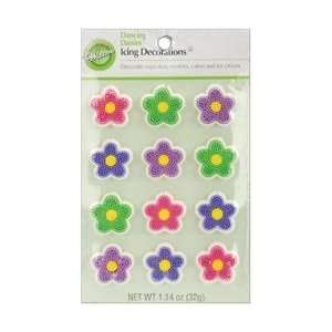  Wilton Icing Decorations Dancing Daisies 12/Pkg W353; 6 