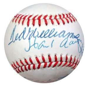  500 HR Club Autographed AL Baseball (11 Signatures) Mantle 