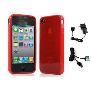  Red Target Flex Series TPU Case for New Apple iPhone 4S and iPhone 