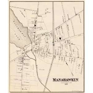  JERSEY (NJ) LANDOWNER MAP BY H. C. WOOLMAN SUR. 1878