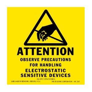  Attention Static Sensitive Devices Labels 2 X 2, asc 205 