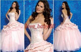 Brand Wedding Dress Bridal Bridesmaid Gown/Prom dresses Evening Pink 