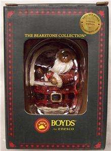 Longaberger Boyds Bear Ornament, Santa BellybearBasket of Joy is 